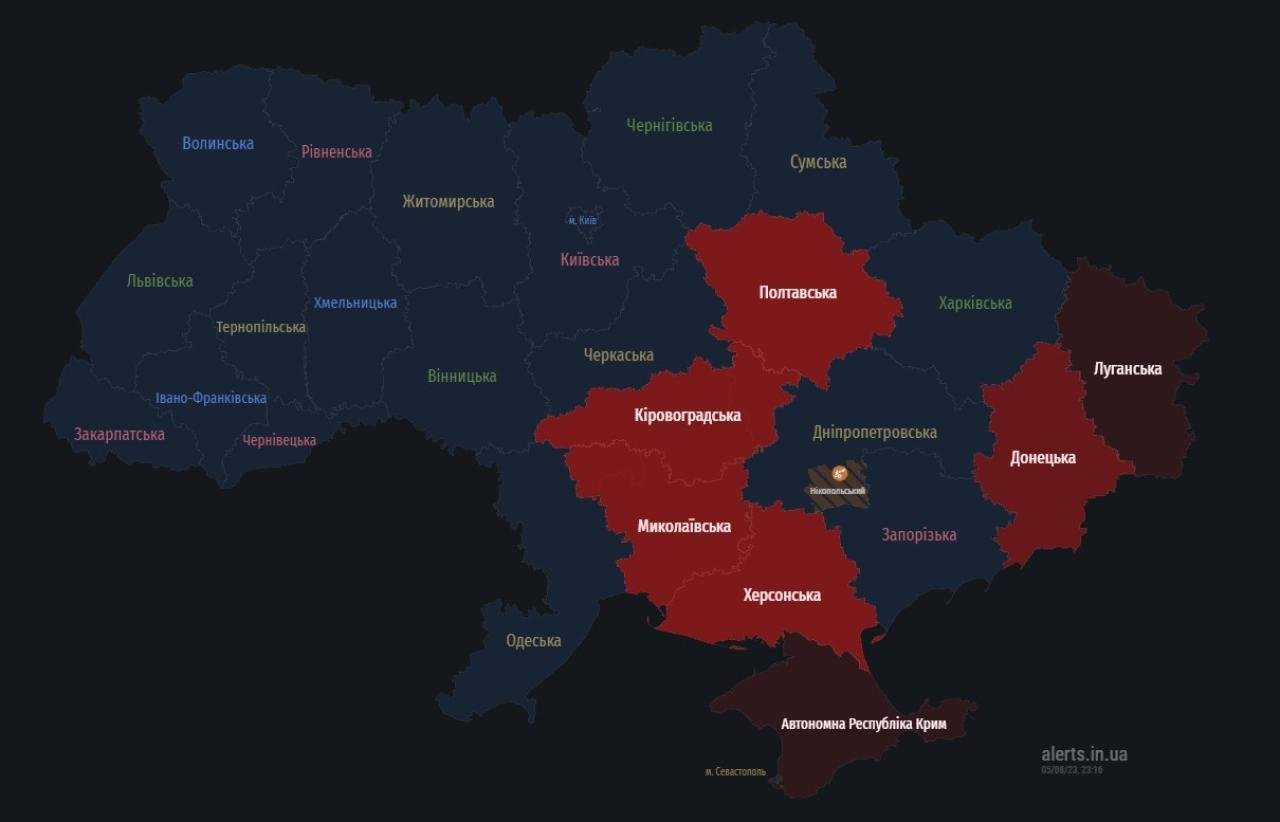 Мапа тривог