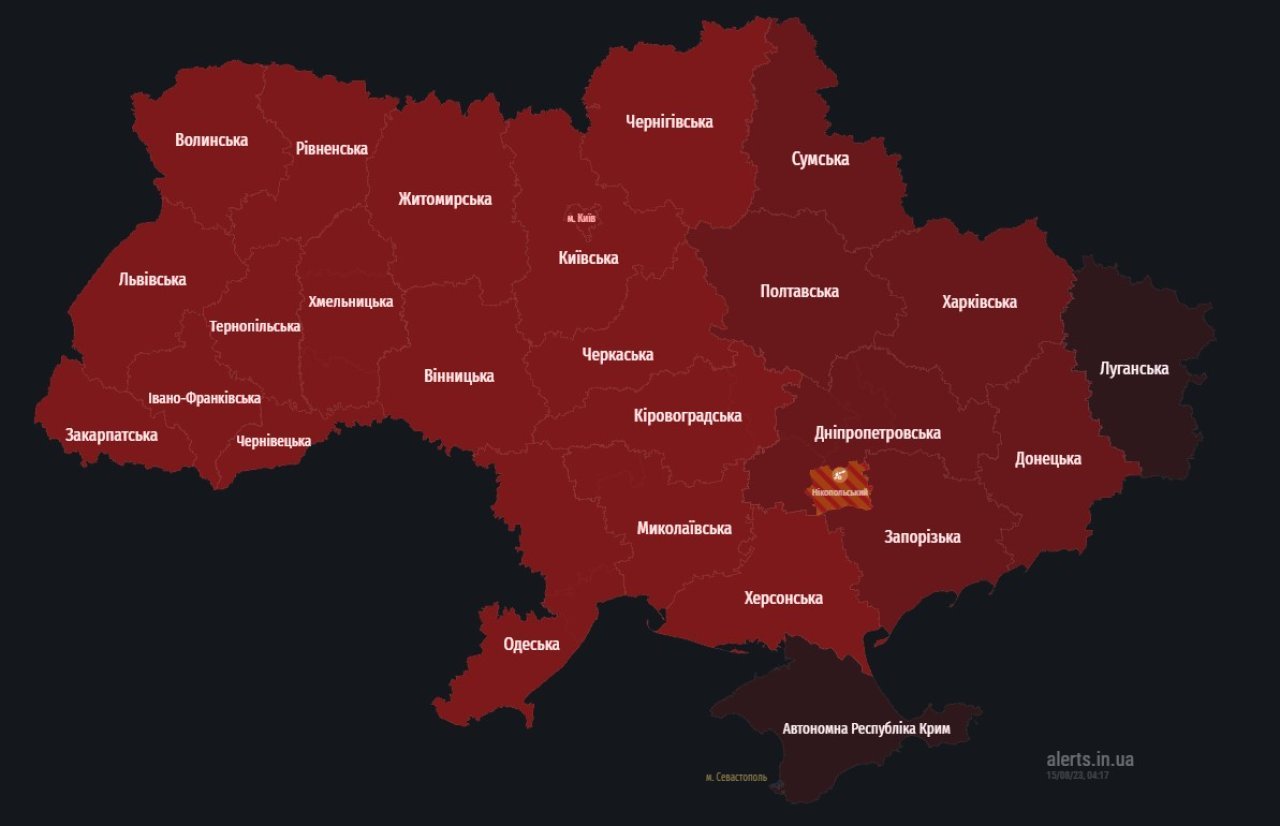Мапа тривог