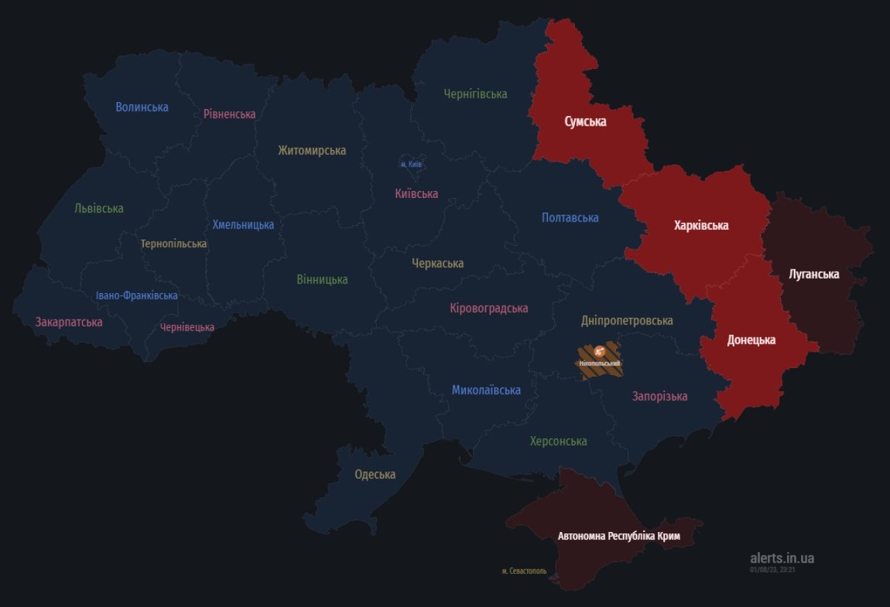 Мапа тривог
