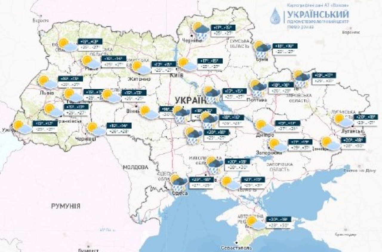 Погода 1 серпня / meteo
