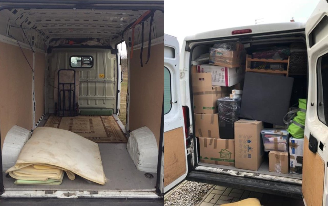 Для вантажних перевезень Олексій використовує Mercedes Sprinter. Найчастіше люди вивозять техніку й особисті речі (Фото: надано платформою Свій дім)