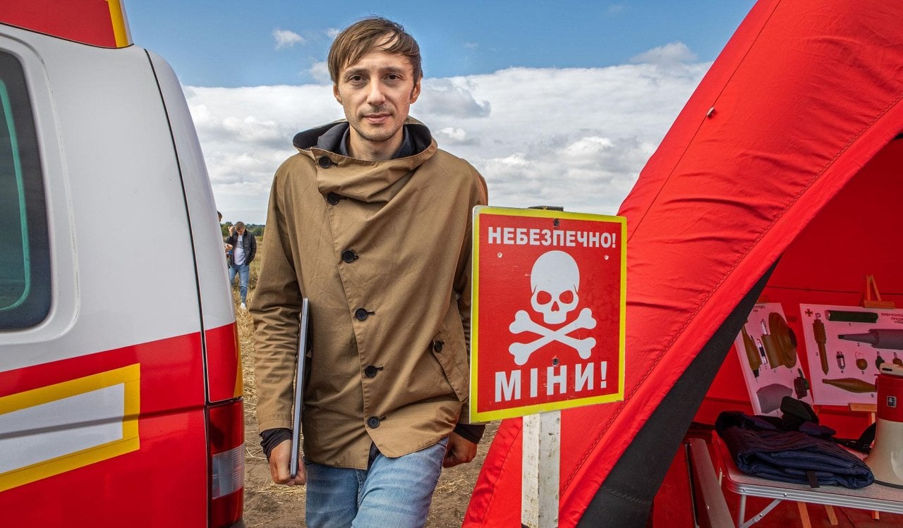 Віталій Лопушанський — засновник компанії UADamage, яка інтегрує штучний інтелект у процес розмінування (Фото: Олександр Медведєв)
