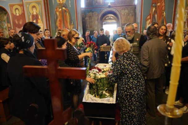 Прощання з Ігорем Козловським у Свято-Михайлівському Золотоверхому монастирі / © 