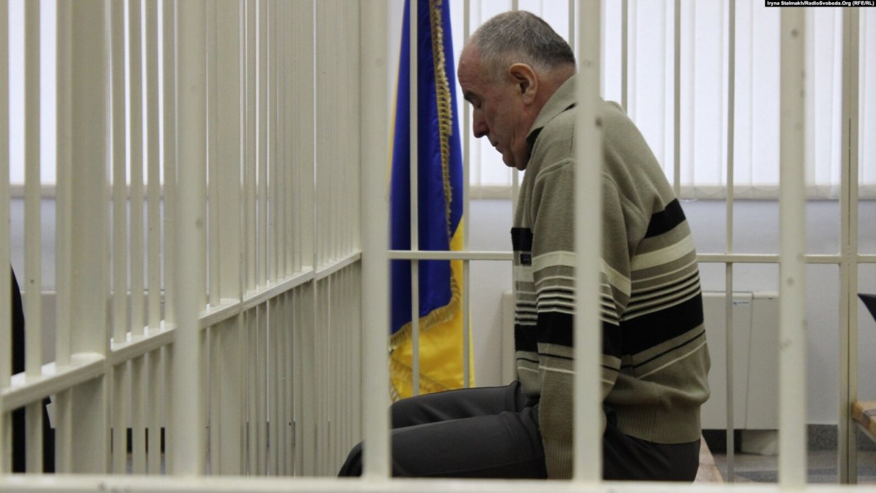 Олексій Пукач на лаві підсудних (Фото: Радіо Свобода)
