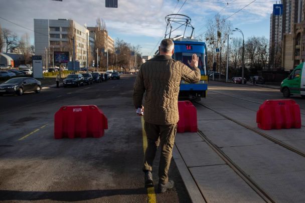 Віталій Кличко на Дегтярівському шляхопроводі / © 