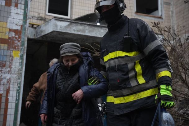 Ракетний удар по Києву 2 січня / © Міністерство внутрішніх справ України