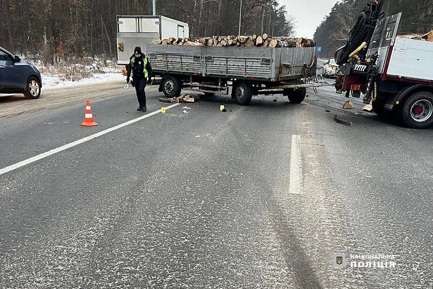 ДТП на Гостомельському шосе. / © Відділ комунікації поліції Києва