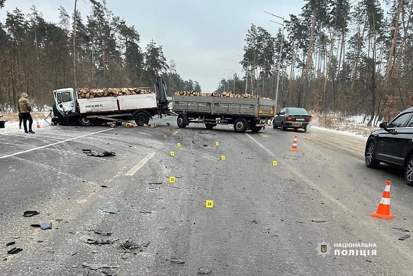 ДТП на Гостомельському шосе. / © Відділ комунікації поліції Києва