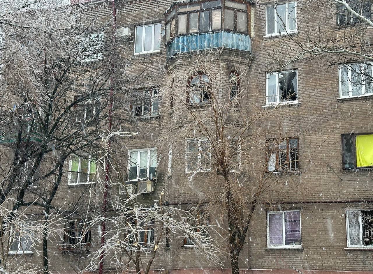 Наслідки обстрілу Запоріжжя 8 січня 2024 року (Фото: Анатолій Куртєв / Telegram)